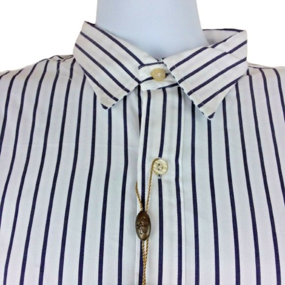 Joey Rodolfo 1879 NWT Men's Dress Shirt Button Front L/S Point Collar Striped - Picture 2 of 11
